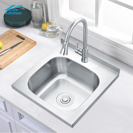 k dekorasi rumah portabel Sayuran Mangkuk wastafel dapur wastafel wastafel stainless steel dalam mangkuk tunggal tenggelam