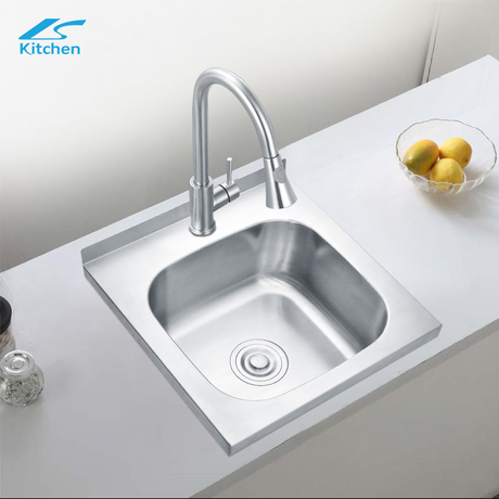 k dekorasi rumah portabel Sayuran Mangkuk wastafel dapur wastafel wastafel stainless steel dalam mangkuk tunggal tenggelam